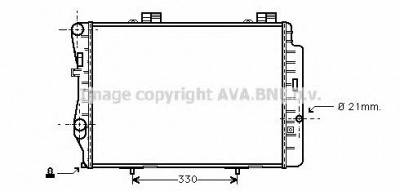 AVA QUALITY COOLING ms2212 -  Радиатор, охлаждение двигателя